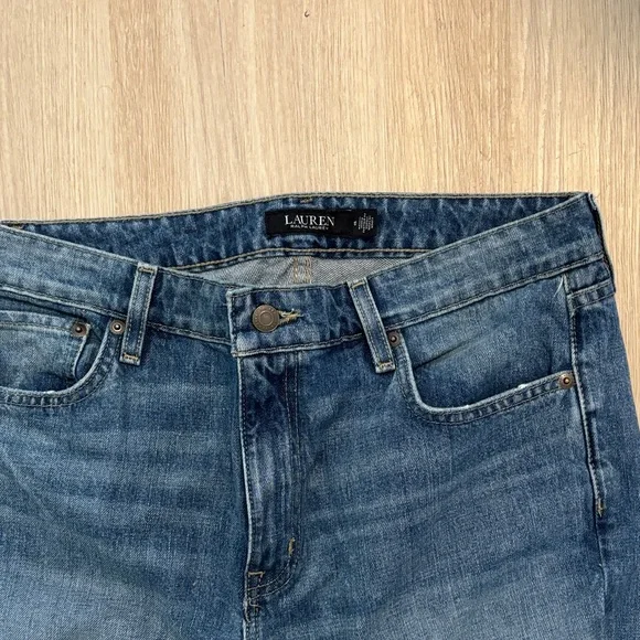 Ralph Lauren Women's Relaxed Distressed Denim Jeans - Picture 7 of 12